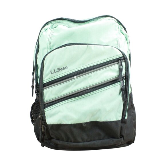 LL Bean Unisex Adult Nylon Super Deluxe Book Pack 41L School Backpack Blue Green - Picture 1 of 12